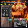 Thermomètre Cuisine, Apkezel Thermometre Viande avec Application, Meat Thermometer Étanche IP67 Sans Fil Avec Doubles Sondes, So