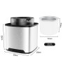 Sorbetière Turbine à Glace, Sorbetière Électrique, Machine à Glace en Acier Inoxydable, 2L Machines à Glace et Sorbetière pour S
