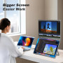 COOLHOOD Moniteur Double Portable 18,5", Ecran Portable pour Laptop avec Trous VESA, Angle d'affichage/Support réglable pour ...