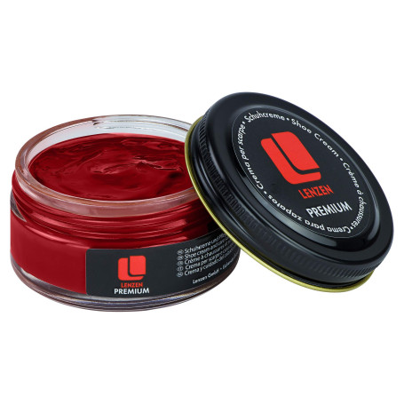 Lenzen Premium Cirage à Chaussures I Crème Nourrissante pour Cuir Lisse et Grainé