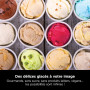 Ninja CREAMi Sorbetière & Fabrique à Desserts Glacés 3 Pots, 7 Programmes, Crème glacée, Glace italienne, Sorbets, Smoothie Bowl