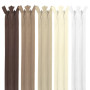 MARARDI [Pack 10] Fermetures Éclair à Glissière Invisibles [Nude] Nylon [60 cm] Couture de Vêtements Sacs Ruban Tissu en Coton C
