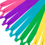 MARARDI [Pack 10] Fermetures Éclair à Glissière Invisibles [Multicolore 2] Nylon [60 cm] Couture de Vêtements Sacs Ruban Tissu e