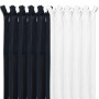 MARARDI [Pack 10] Fermetures Éclair à Glissière Invisibles [Blanc et Noir] Nylon [60 cm] Couture de Vêtements Sacs Ruban Tissu e