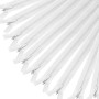 MARARDI [Pack 10] Fermetures Éclair à Glissière Invisibles [Blanc et Noir] Nylon [60 cm] Couture de Vêtements Sacs Ruban Tissu e