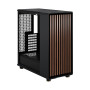 Fractal Design North Charcoal Black Tempered Glass Dark - Façade en Bois de Noyer – Panneau latéral en Verre – Deux Ventilateurs