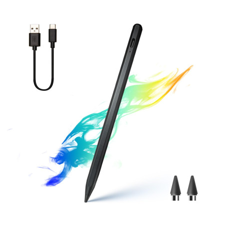 Dinow Stylet Tactile Universel pour Écrans Tactiles-Stylet Tablette avec Embouts de Rechange,Pencil pour Android/iOS/Smartphone/