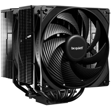 be quiet! Pure Rock Pro 3 Black ventirad radiateur, très haute performance de refroidissement, 6 caloducs noirs 6 mm haute perfo