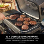 Ninja Woodfire Barbecue électrique et fumoir Pro XL avec thermomètre, barbecue et Air fryer d'extérieur 4-en-1 avec système Smar
