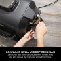 Ninja Woodfire Barbecue électrique et fumoir Pro XL avec thermomètre, barbecue et Air fryer d'extérieur 4-en-1 avec système Smar