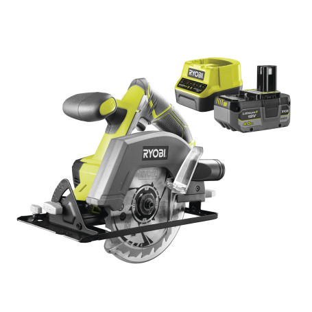 Ryobi - Scie circulaire ONE+ 18 Volts - Ø150 mm, 4700 tr/min, Livrée avec une lame 18 dents 150mm alesage 10mm et une batterie 4