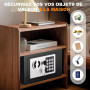 6.6l Coffre-Fort en Acier Numérique Sécurité Électronique Home Office Cash Safe 2 Clés