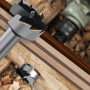 Mèche Forstner 12 mm pour bois, embouts Forstner diamètre 12 mm, longueur 90 mm avec tige ronde de 8 mm
