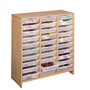 Meuble haut 30 bacs incolores
