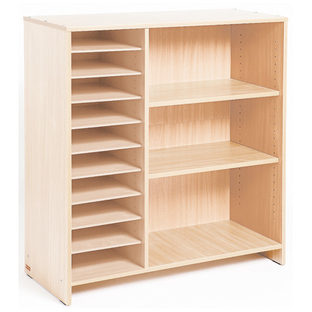 Grand meuble à cases et à étagères - bouleau