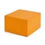 Pouf carré orange