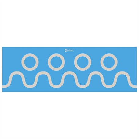 Premiers gestes graphiques muraux - Les vagues