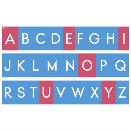 Tracés rugueux muraux lettres capitales