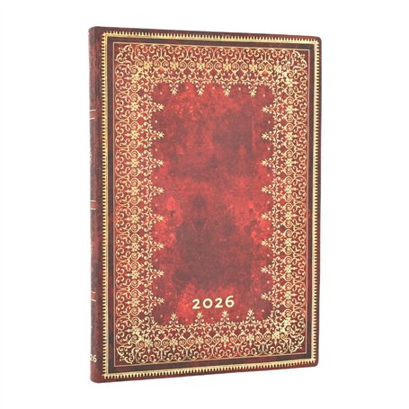 12 Mois Flexi 2026 Feuille d'Or Midi Vertical