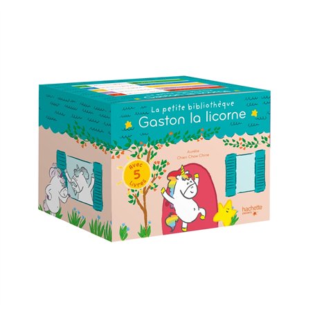 La petite bibliothèque Gaston 2 avec 5 livres
