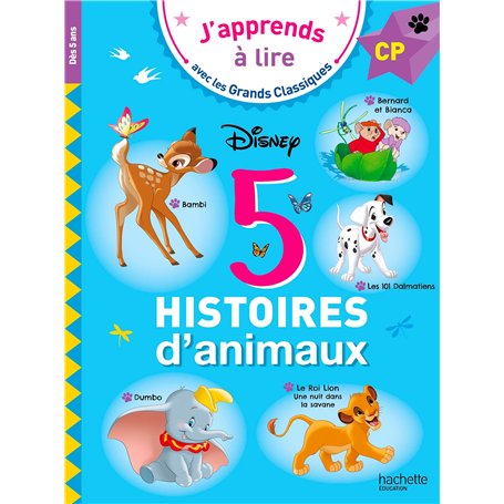 Disney - 5 histoires d'animaux CP