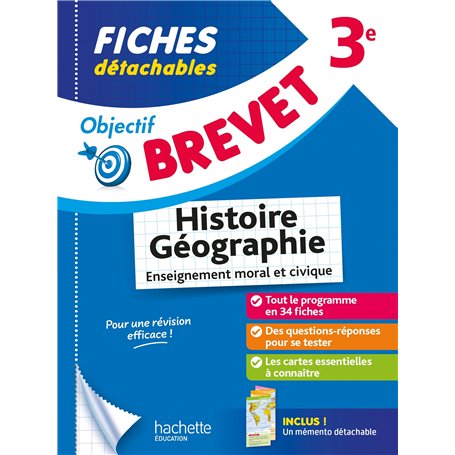 Objectif Brevet - Fiches Histoire-Géographie-EMC 3e