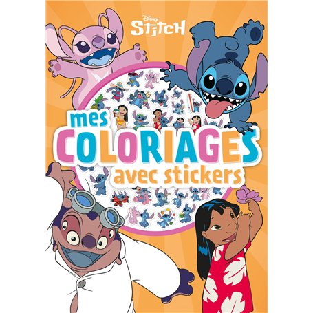 STITCH - Mes Coloriages avec Stickers - Disney