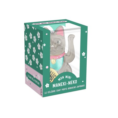 COFFRET Mini Lucky Cat argenté