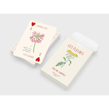 Jeu de 52 cartes Fleurs