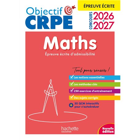 Objectif CRPE 2026-2027 - Maths - épreuve écrite d'admissibilité M2/L3