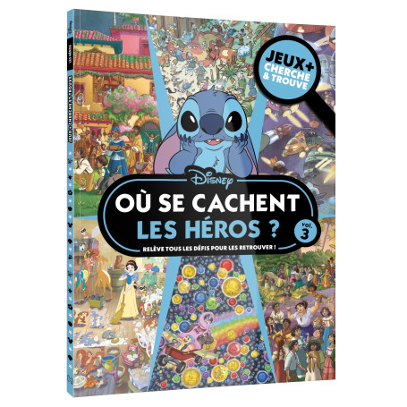 DISNEY - Où se cachent les héros ? - Jeux + Cherche et trouve