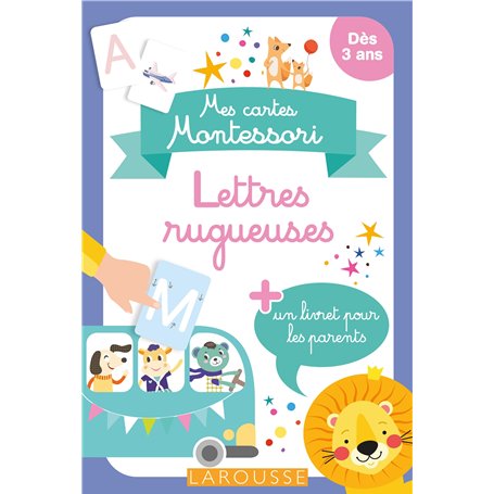 Mes cartes Montessori : Lettres rugueuses