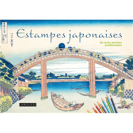 Cartes postales à colorier : Estampes japonaises