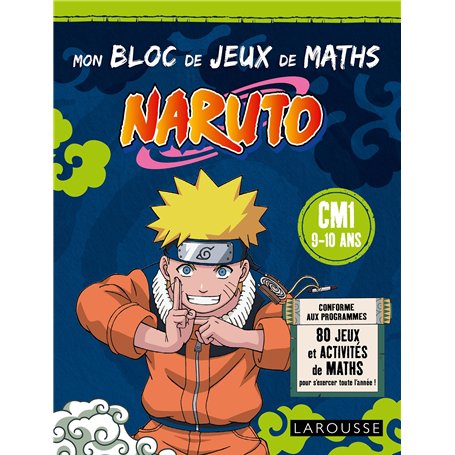 Mon bloc de jeux de maths NARUTO - CM1