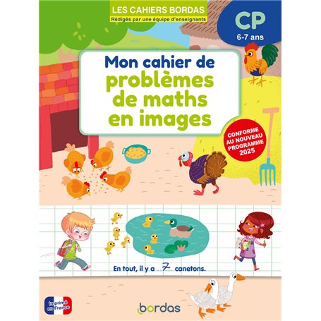 Les cahiers Bordas - Mon cahier de problèmes de maths en images CP