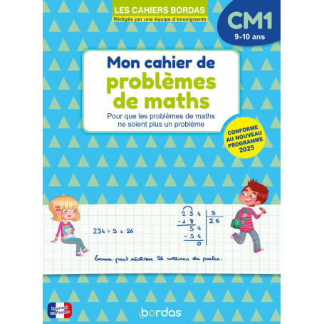 Mon cahier de problèmes de maths CM1