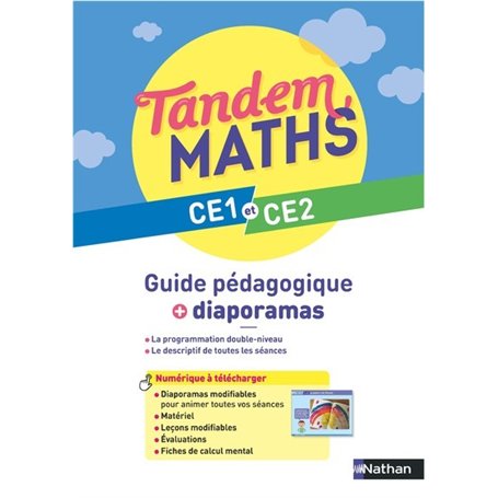 Tandem - Maths CE1 et CE2 - Guide pédagogique + Diaporamas