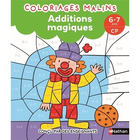 Additions magiques CP - Coloriages malins