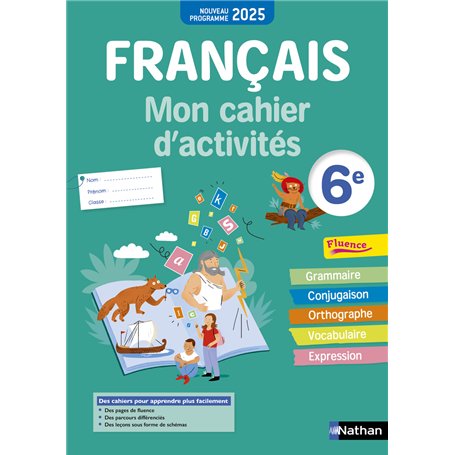 Français- Mon cahier d'activités 6e - 2025