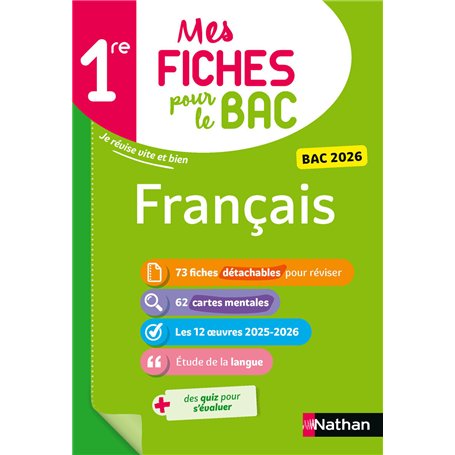 Mes Fiches pour le BAC 1re Français