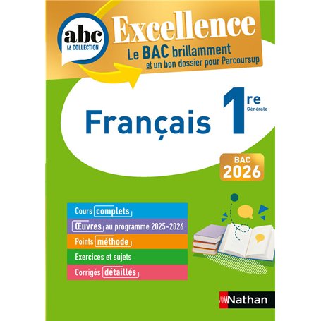ABC BAC Excellence Français 1re 2025