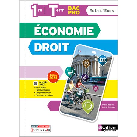 Économie-Droit 1re/Term Bac Pro - Coll. Multi'exos - Éd. 2025 - Livre + licence