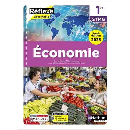 Économie - 1re STMG - Coll. Réflexe - Éd. 2025 - Livre + licence