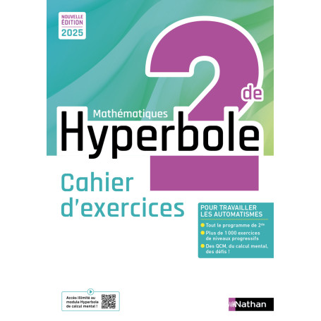 Hyperbole Mathématiques 2de - Cahier élève - 2025