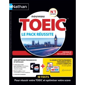 Le pack réussite TOEIC - Livre + Livret + 1 carte avec clé d'activation (VOIE EXPRESS) 2018