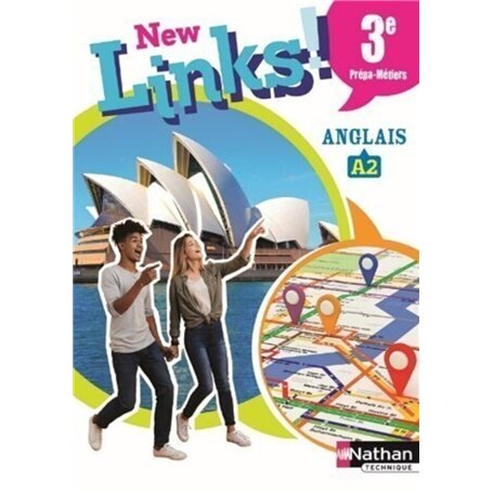New Links - Anglais - 2 cd audio - Niveau A2 - 3ème Prépa-métiers - 2020