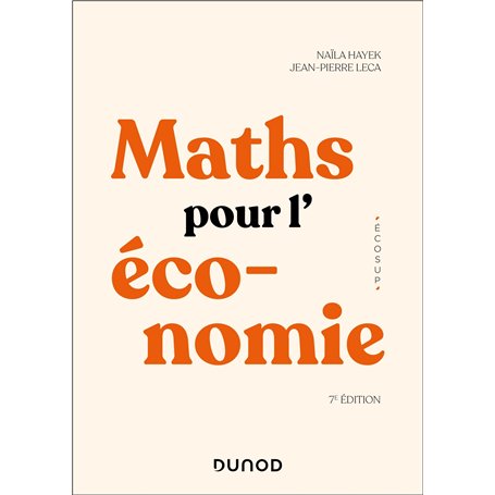 Maths pour l'économie  7e éd.