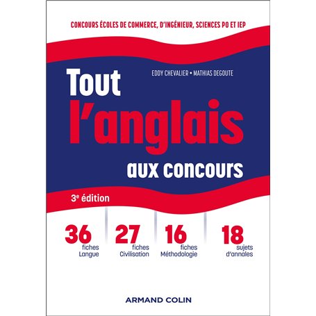 Tout l'anglais aux concours - 3e éd