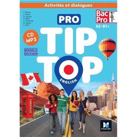 PRO TIP TOP ENGLISH - Anglais 1re-Tle Bac Pro - Ed. 2024 - CD Audio