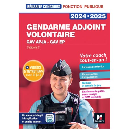 Réussite Concours - Gendarme adjoint volontaire - APJA et EP- 2024-2025 - Préparation complète 19,47 €